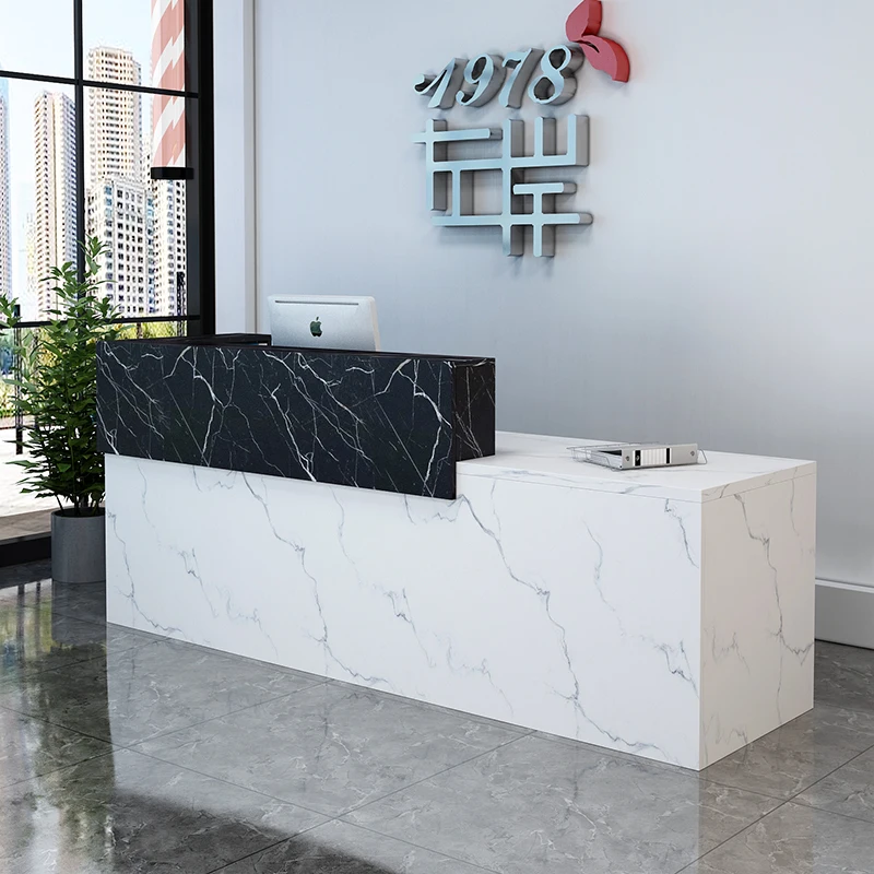 مكتب بسيط للتجميل، صالون استقبال للشعر الحديث، مكاتب استقبال الأعمال الفاخرة، أثاث مكتبي موسترادور