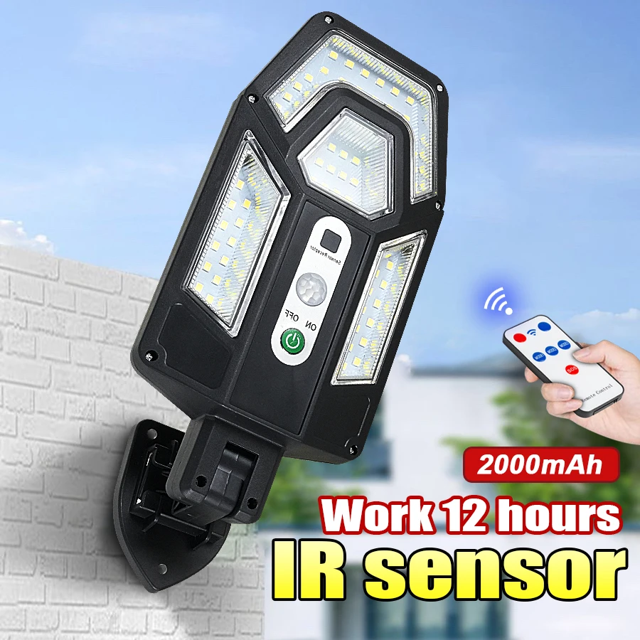 

Solar Light LED Motion Sensor Outdoor Solar Light Super Bright Waterproof Courtyard Garden Porch Wall Light Garage Street Light