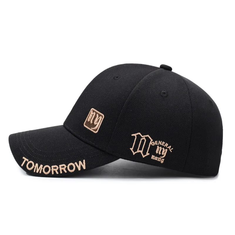 Autumn New Pineapple Cloth Embroidered Alphabet Hat Men's and Women's Fashion Cap Hard Top Outdoor Leisure Baseball Cap Tide