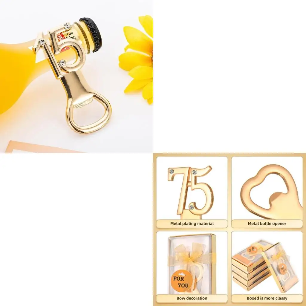 Number Bottle Opener Metal Lid Opener Essential Jar Opener for Parties