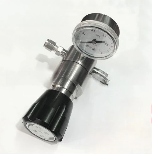 Utility 316L Stainless Steel Pressure Reducing Valve Gas Cylinder Primary High Pressure Regulator Helium Argon Ammonia Hydrogen