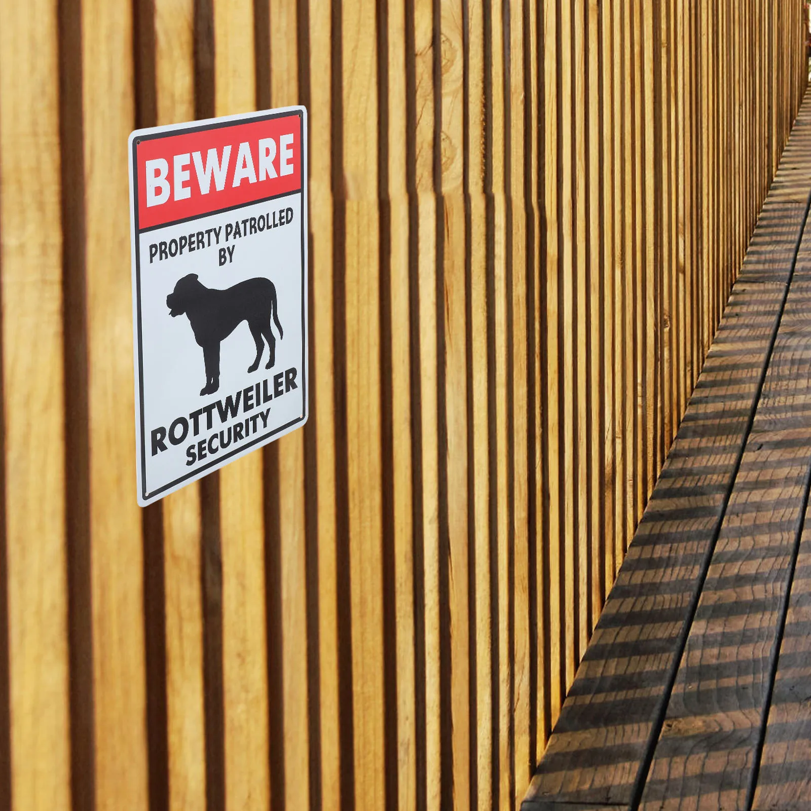 

Home Decor Garden Decoration Sign Beware Halloween Dog Metal of The Property Dogs Signs for Fence Outdoor
