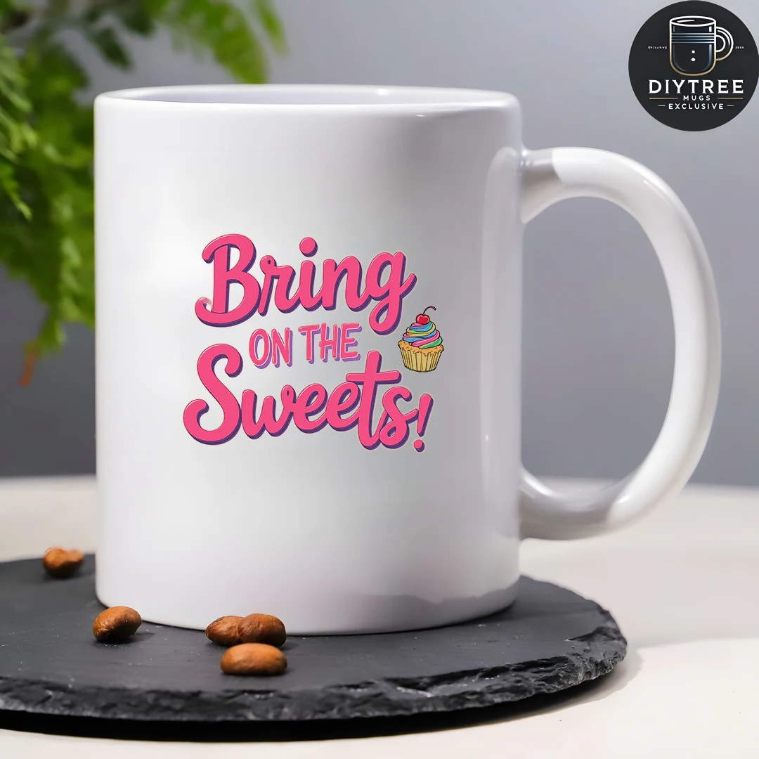 11온스 머그컵 + 디저트 파티컵 어린이 만화 케이크컵 크리스마스 선물 가족과 사무실 필수품