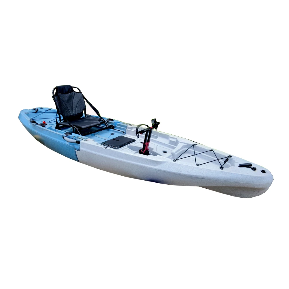 Unique Design Single Plastic 10.5ft 2 Pieces Portable Modular Pedal Fishing Kayak ON SALE Logo Customized