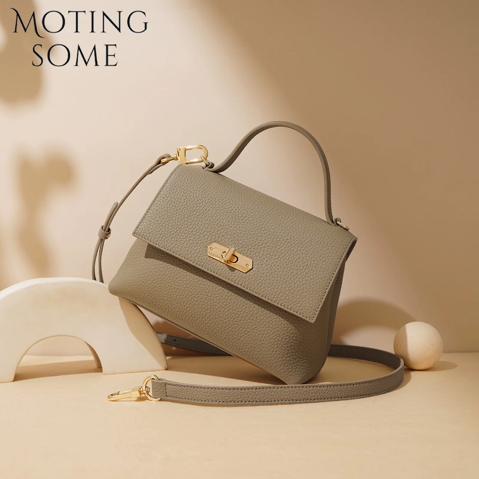 Motingsome Fashion Cowhide Leather Mini Bag Women Shoulder Genuine Leather Flap Bags Luxury Satchel Lady Daily Purses 2024 New