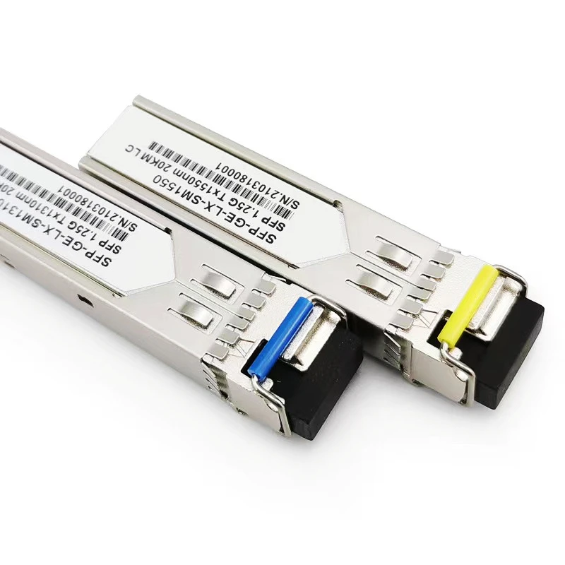 HTOC 1.25G وضع واحد SFP LC وحدة 1310nm/1550nm الألياف البصرية جهاز الإرسال والاستقبال ألياف جيجابت وحدة تبديل (20 كجم)