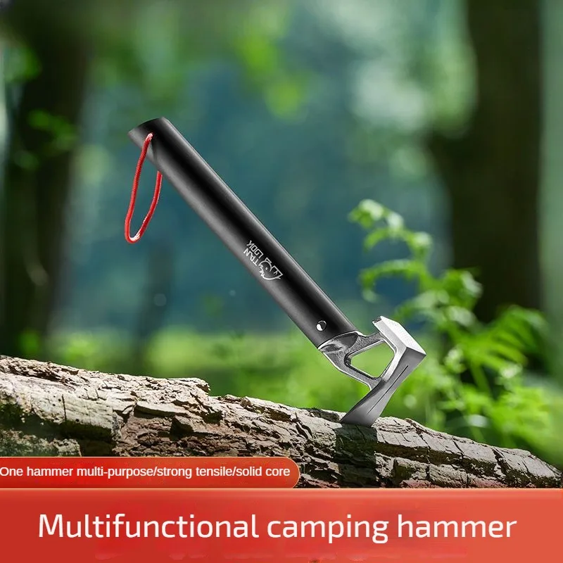 Camping Hammers Stainless Steel Hammers Outdoor Multifunctional Tools Camping Portable Ultra-light Aluminium Ground Spike Hammer