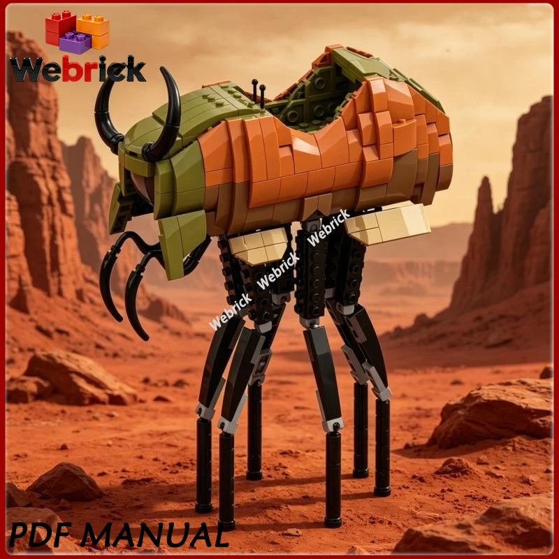 

Конструктор MOC: Огромный Силт-Страйдер, Фэнтезийная модель насекомого, Коллекционные кирпичики