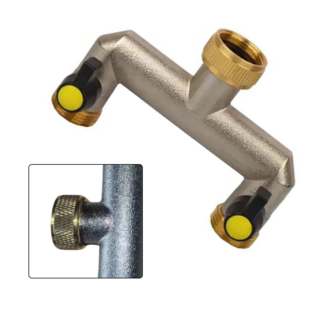 Bewateringsgereedschap Connector 2-weg waterverdeler Badkamerarmaturen Bidirectionele uitloop Innovatief ontwerp voor krappe ruimtes