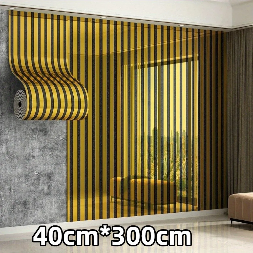Self-Adhesive Imitation Wood Grain Wallpaper PVC Peel and Stick Artificial Grille Wall Sticker Wear-Resistant Waterproof