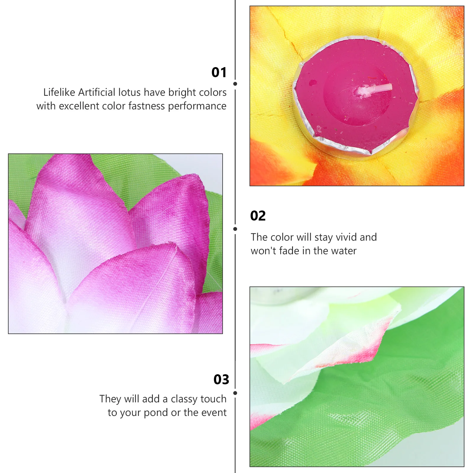 4 قطعة LED العائمة لوتس جودة عالية الألوان الزاهية نعمة بركة بحيرة ديكور مهرجان العائمة لوتس