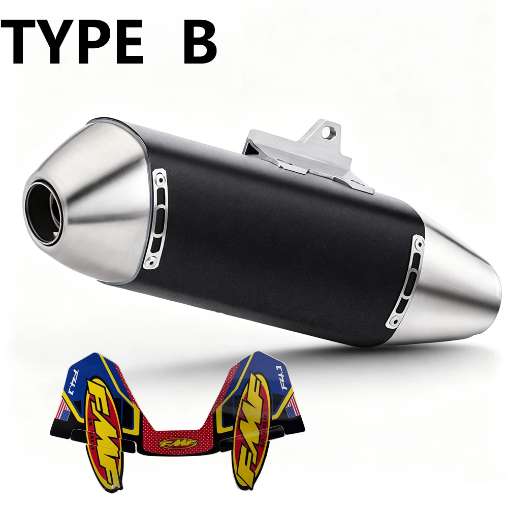 Dirt Bike 51mm Motorcycle Exhaust Muffler Pipe FMF 4T Escape Moto Scooter Motocross Universal for KTM WR450 RC390 EXC CRF150 EXC - view 4