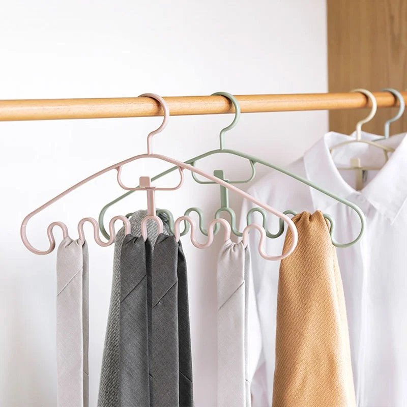 10pcs Multi-Purpose Wave Shape Hanger Simlple Traceless Anti-Slip Hanging Hook Wavy Clothes Hanger Holder Household Supplies