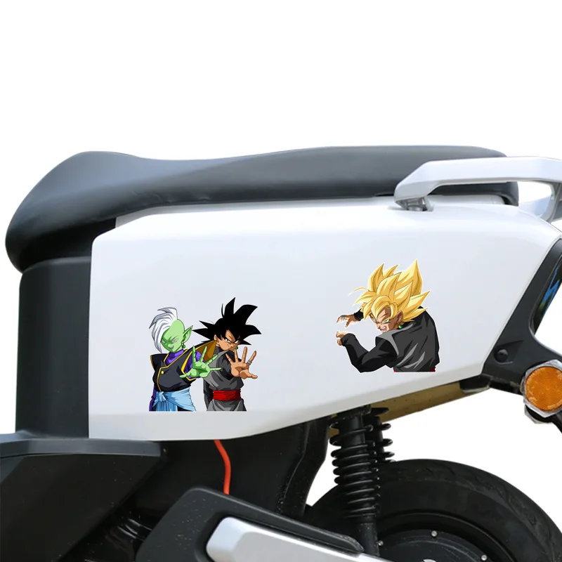 Dragon Ball Black Son Goku Anime Car Sticker Fuel Tank Cap Decoration Sticker Motorcycle Modified Children\'s Toy Birthday Gift