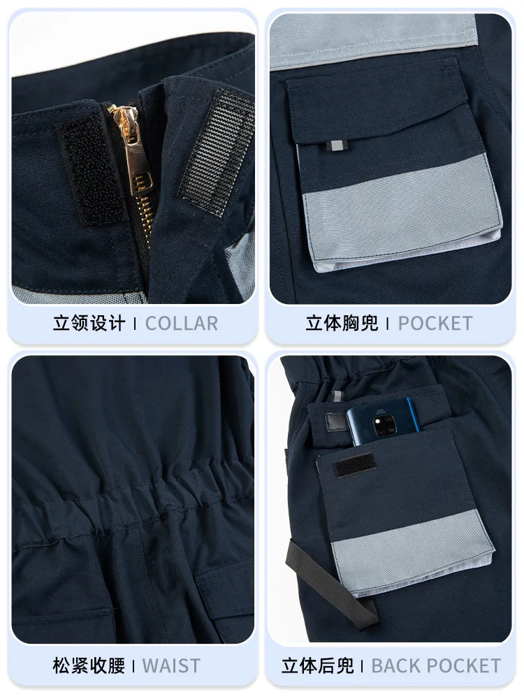 Uniforme general de trabajo para hombres y mujeres, mono de trabajo, traje de soldadura, reparador de coches, taller, mecánico, ropa de talla grande, monos