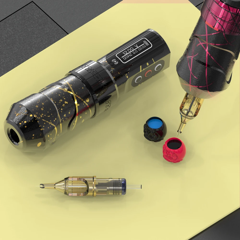 

Yilong Flux Max Professional Wireless Tattoo Machine Permanent Makeup Machines LED Digital Screen Stroke 3.5mm Tattoo Pen