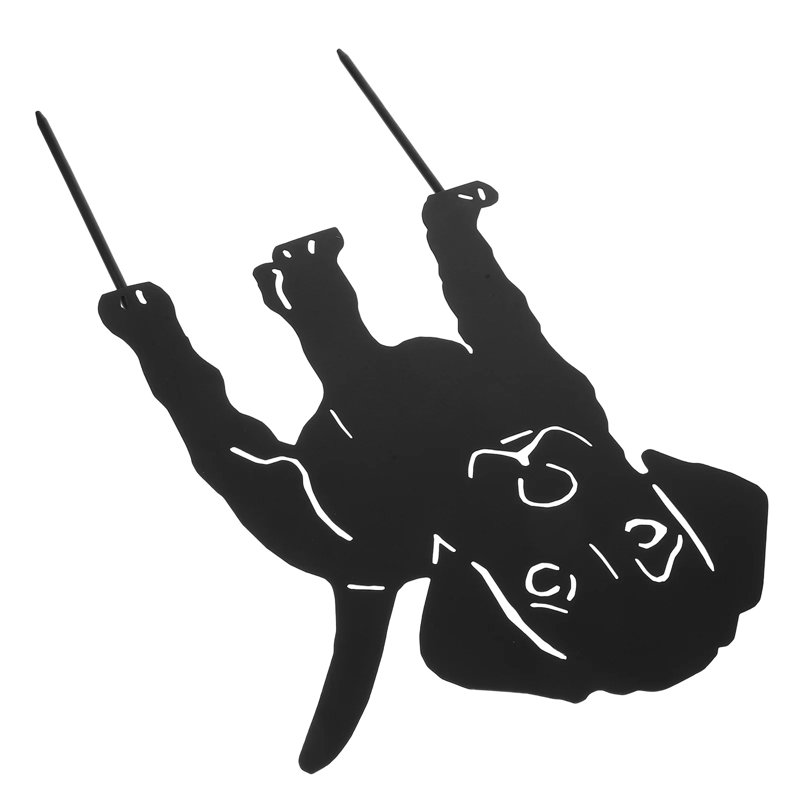 

1Pcs Retro Puppy Garden Decoration Creative Metal Dog Statue Durable Iron Decor for Lawn Garden Decoration Puppy Statue