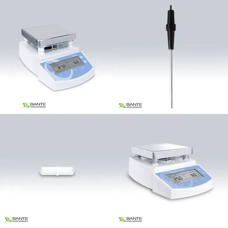 Brand For MS300 Magnetic Stirrer Hot Plate Selectable Stirring Time Max Heating 300 Celsius Brand BANTE Heating