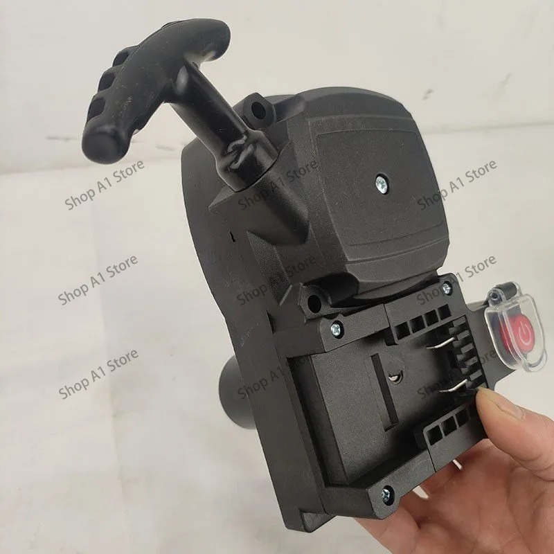 four-stroke-lawn-mower-electric-starter-manual-towing-tray-assembly-ground-drilling-machine-water-pump