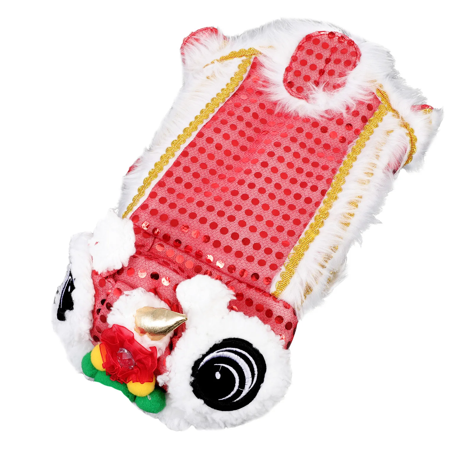 

1Pcs Dance Lion Pet Costume Premium Polyester Easy Wear Comfortable Fit for Dog New Year Party Festival Celebration Cute Puppy