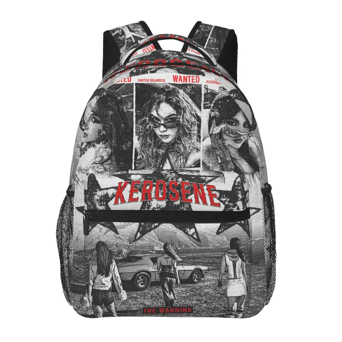 

Retro Band Members Live The Warning Band Student Backpack School Bag Travel Daypack for Boys Girls Fashion Bookbag Shoulder Bags
