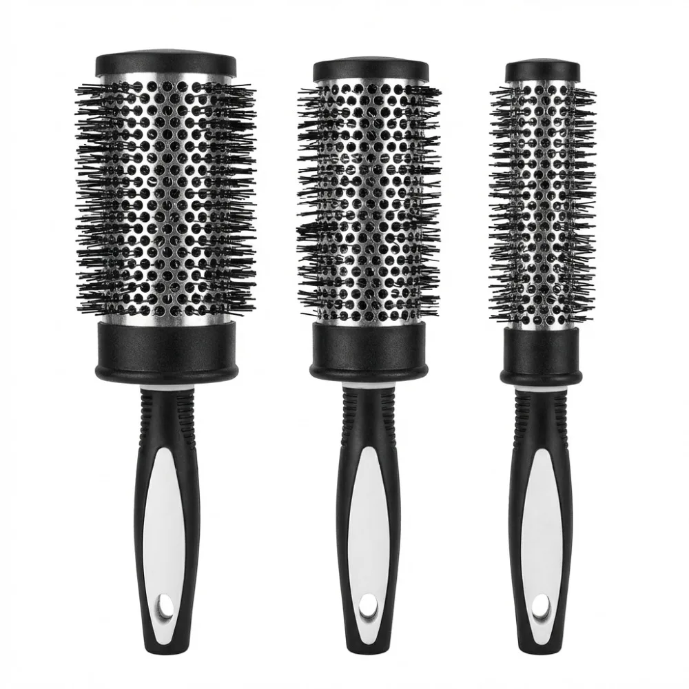 Round Brush Set Blow Drying Curling Ceramic Ion Thermal Barrel Brush Aluminum Barrel Rollers  Anti Static Styling Accessories