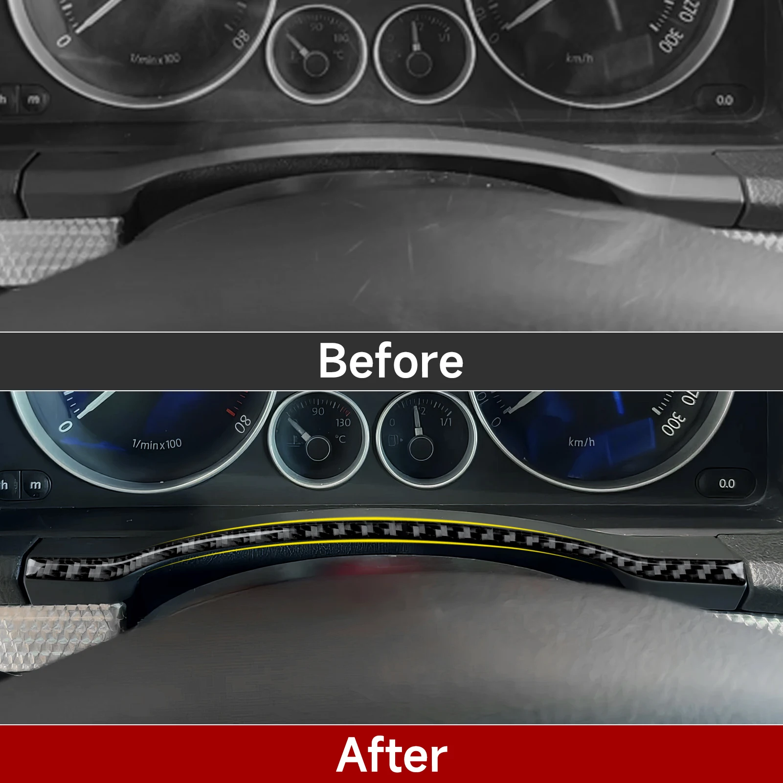Für VW Jetta V Golf V MK5 R32 GTI Plus Variante, Auto Mittelkonsole Schalthebel Panel, Seite Air Outlet Carbon Faser Trim Aufkleber – Detail 33
