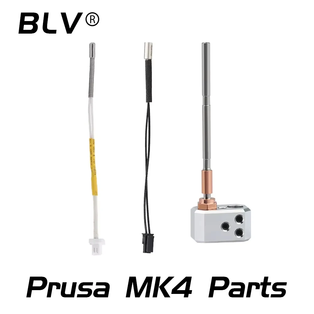 

BLV Titanium alloy Heatbreak Adaptor Prusa MK4 XL Nextruder 40W HEATER Thermistor 104NT-4 V6 Nozzle Plated copper block mk4