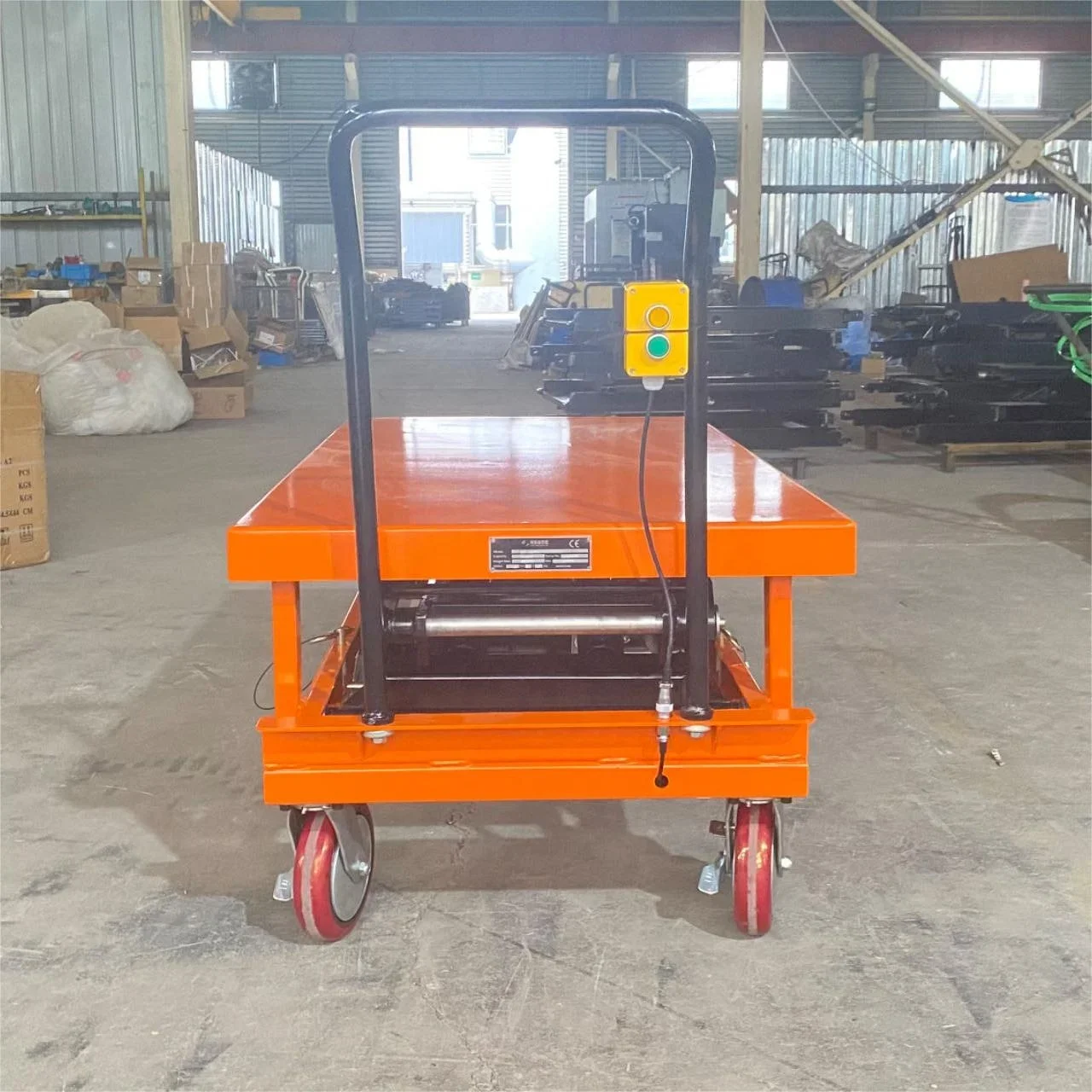 โต๊ะยก JS ความสูงการยก 450 มม.-1600 มม. รับสั่งทำตามความต้องการ ขายส่ง ลิฟท์กรรไกรไฟฟ้าเคลื่อนที่