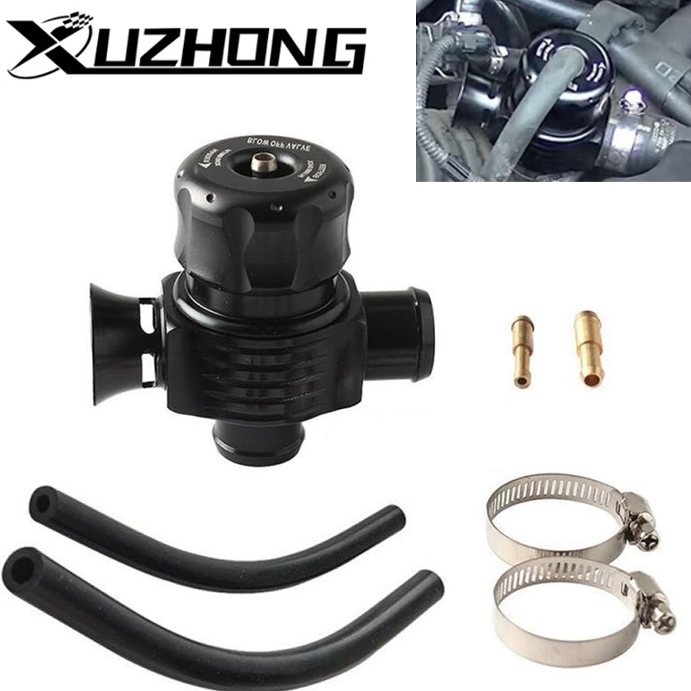 Uniwersalny zawór upustowy Turbo Diverter Dump Blow Off Valve Dual Port z klaksonem do VW MK4 Golf Polo GTI 1.8T Saab Turbo BOV-1001B
