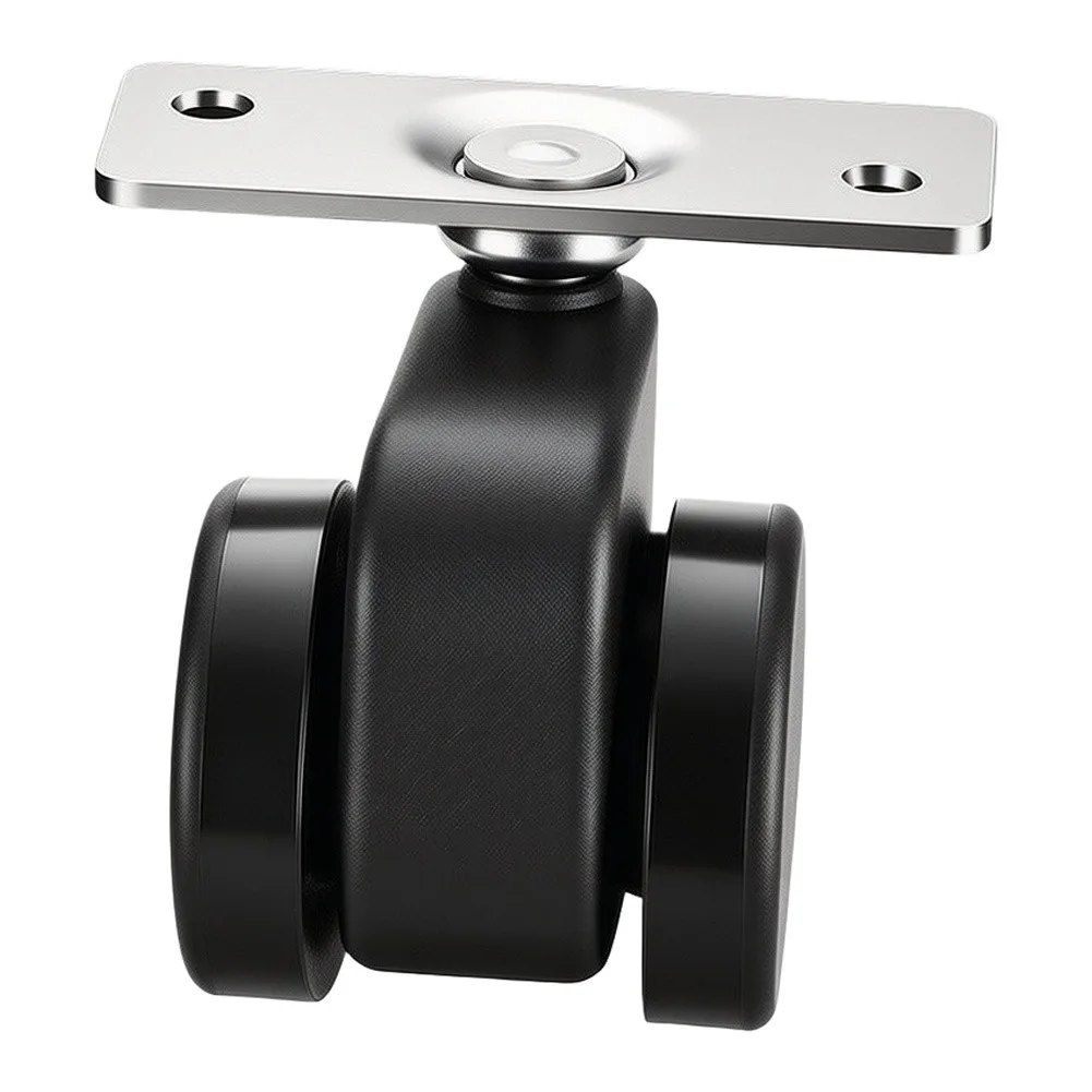 Swivel Casters 360 Rotation with Gravity Lock Brake for Bedside Tables Cabinets Storage Units Floor Friendly Design