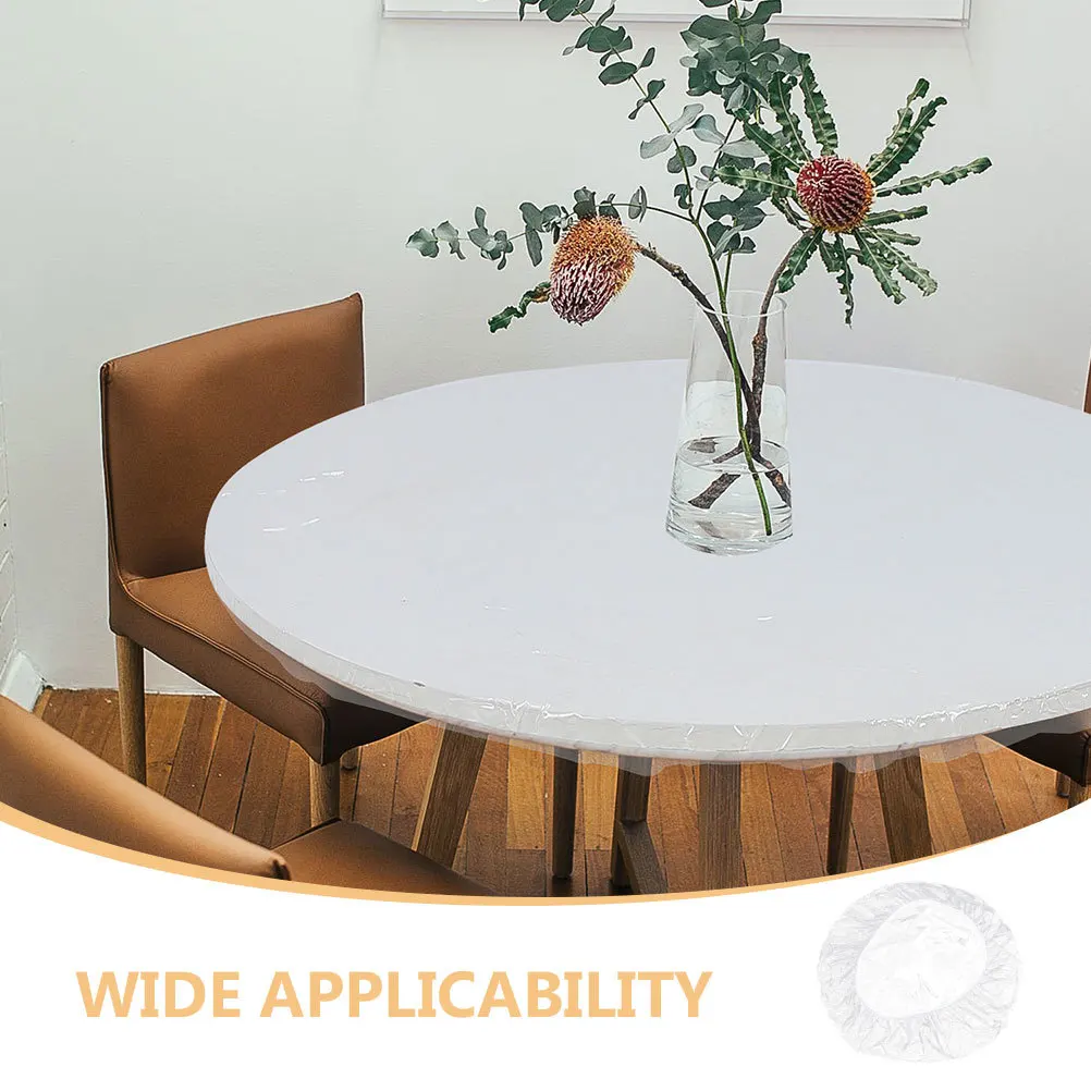 ผ้าคลุมโต๊ะ PVC แบบใส ยืดหยุ่นสูง กันน้ำมัน สำหรับโต๊ะกลางแจ้ง ลานบ้าน สวน ป้องกันรอยขีดข่วน เหมาะสำหรับโต๊ะรับประทานอาหาร