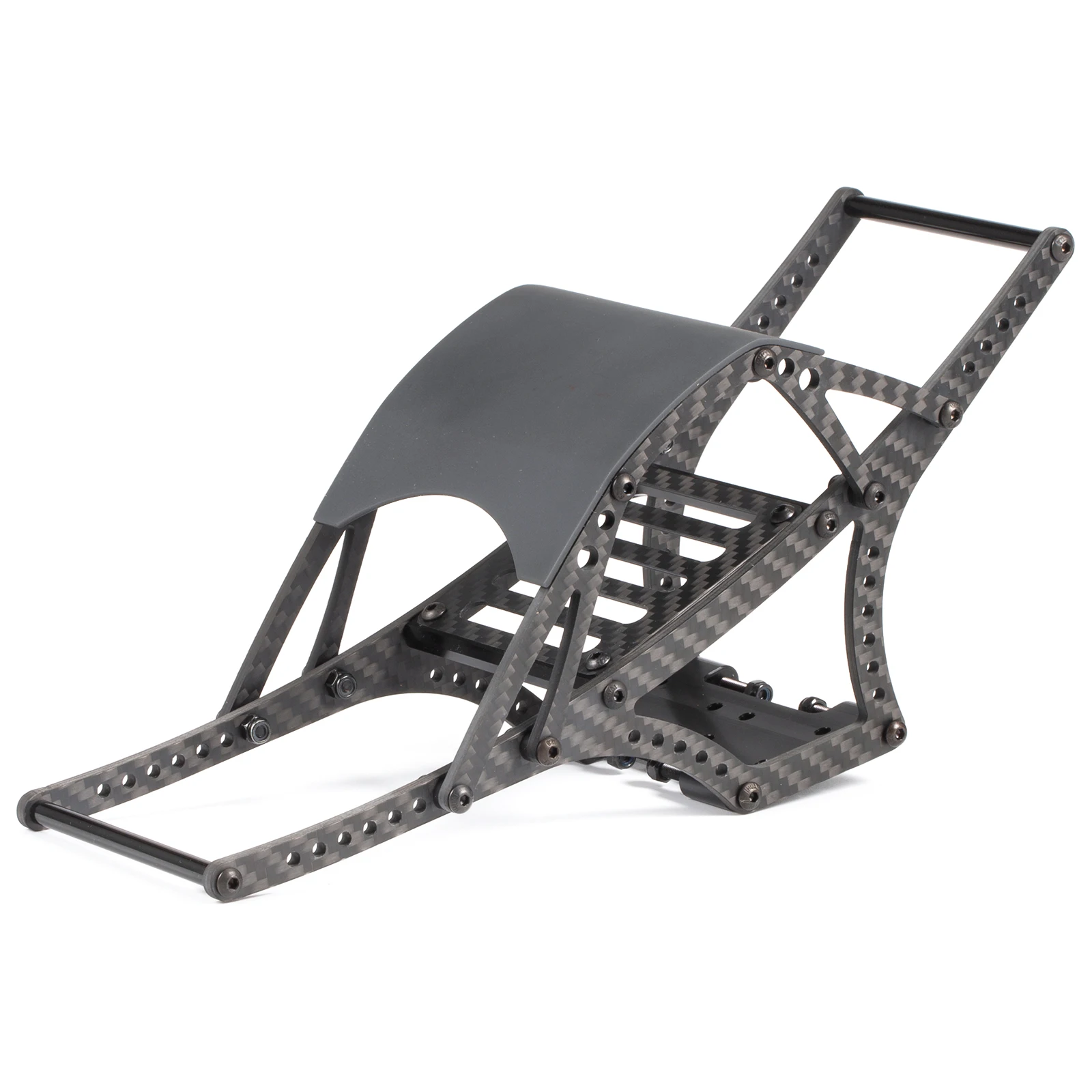 Kit Sasis Sangkar LCG Karbon dan Set Tautan Titanium untuk Poros Portal Axial Capra Sportsman 2.2S Pembuatan Perayap Kelas Super Shafty