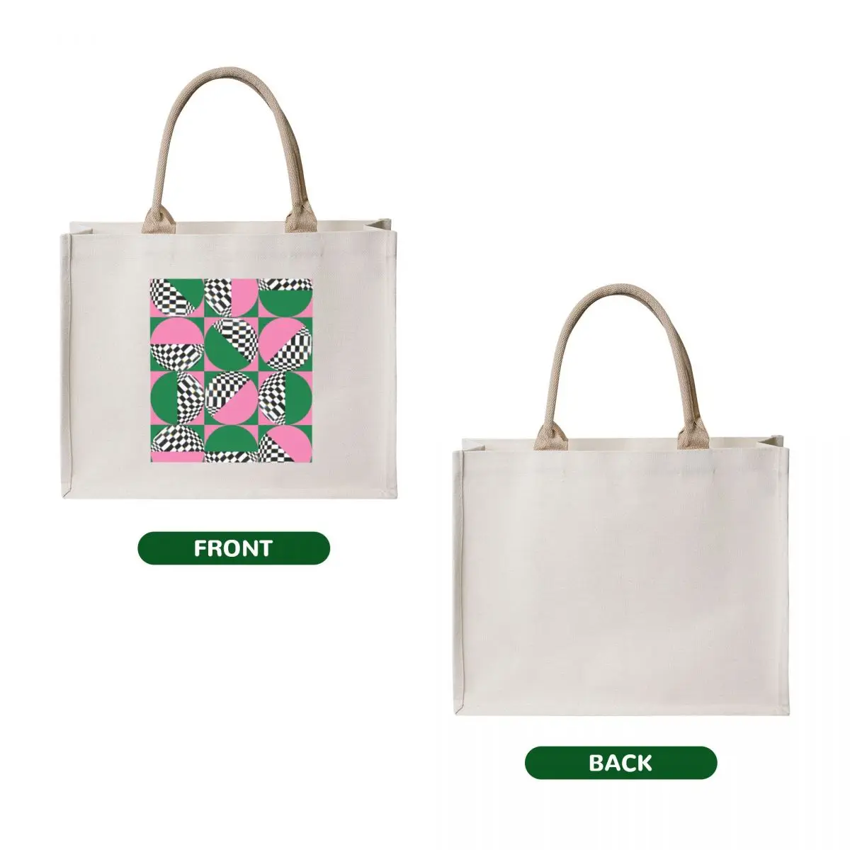 Abstract Illustration Geometric Poster Tote Bag Canvas bag Canvas shopping bag logo Shopper