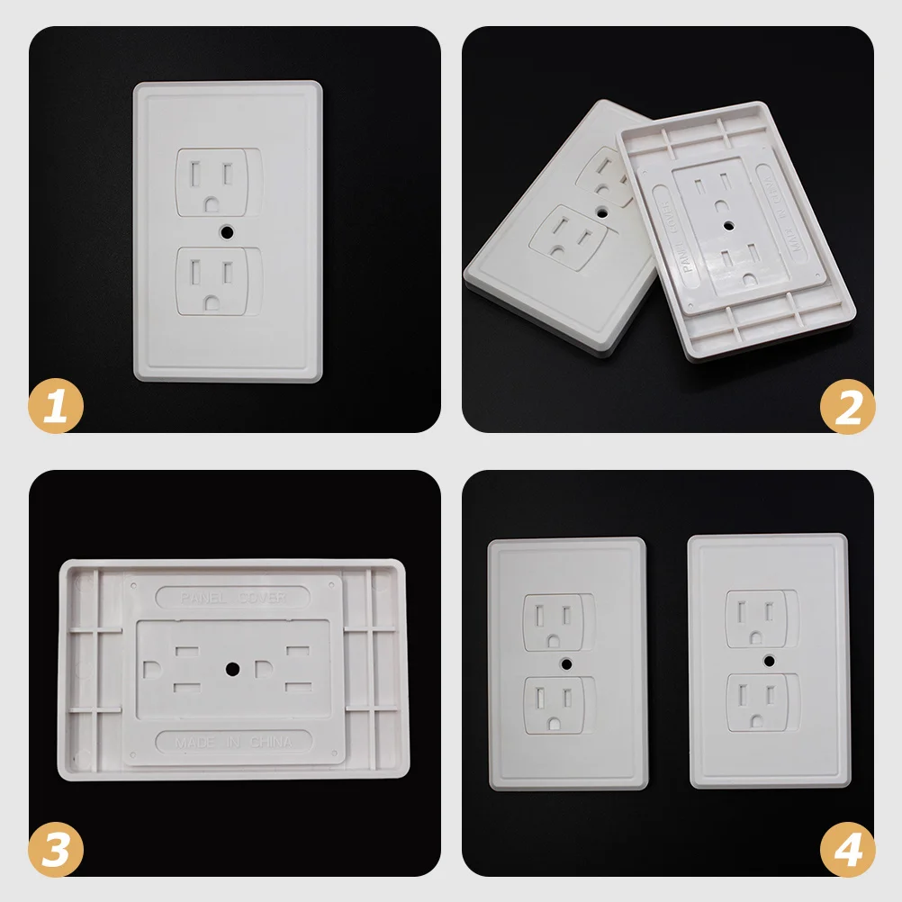 

6 шт., защитные крышки для розеток с защитой от детей, самозакрывающиеся детские защитные настенные розетки, защитная пластина для электрической розетки