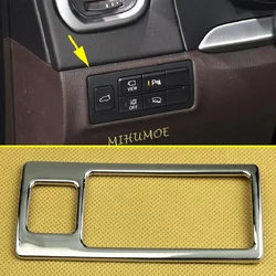 Chrome Car Interior Dashboard Switch Panel Cover Trims For Mazda CX-9 TC 2016-2023