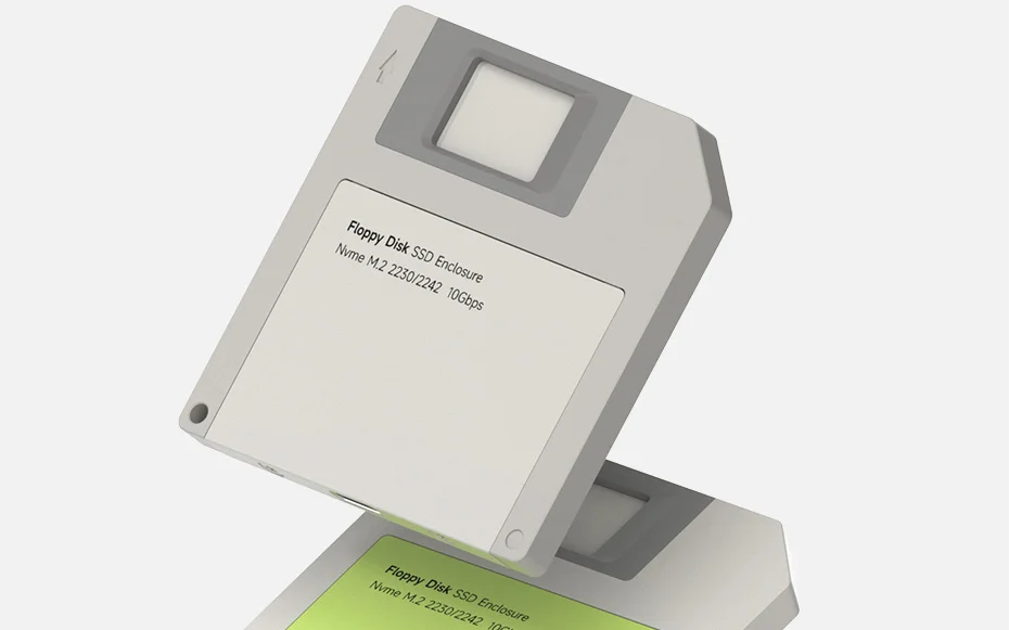 Carcasa externa para SSD M.2 NVMe con diseño retro