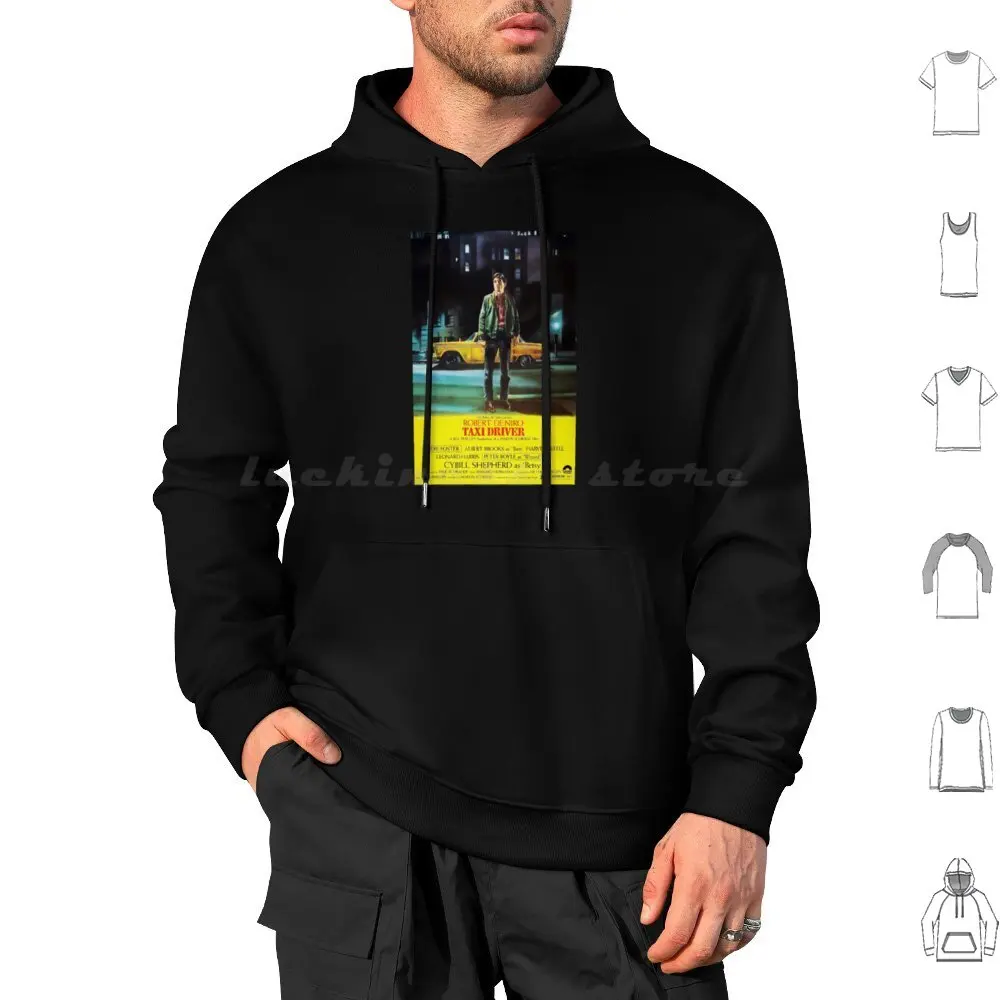 Taxi Driver Art Hoodies Long Sleeve Taxi Driver Movie Film Robert De Niro Taxi Driver Art Scorsese Taxi Vintage Taxi