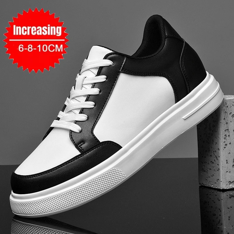 6cm 8cm 10cm Elevator Shoes Men Lifting Board Shoes Platform Male Sneakers Women Hidden Height Increase Sports Casual Shoes