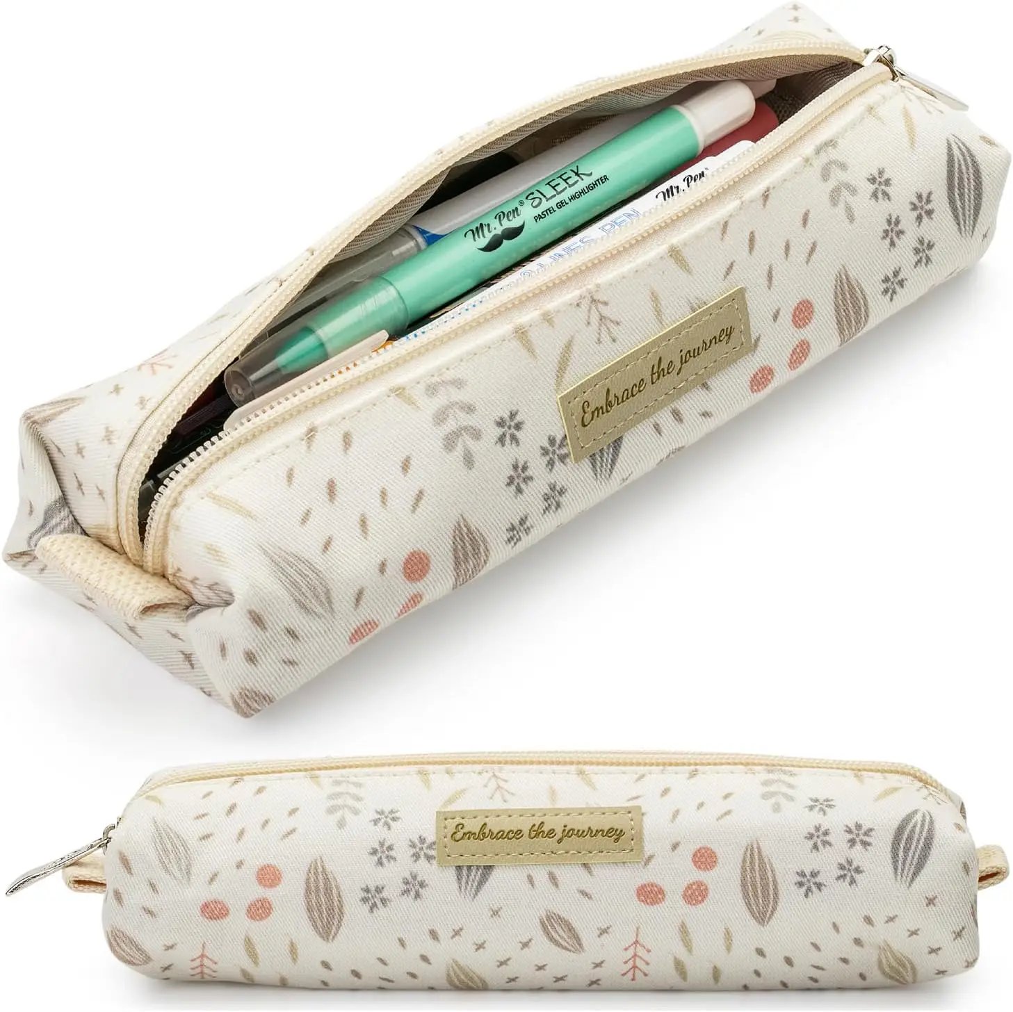 

Boho Canvas Pencil Case, Multipurpose Pouch for School & Travel, Cute Design with Ample Storage