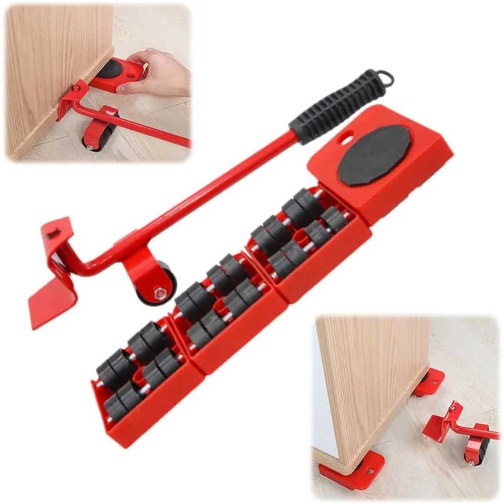 أداة رفع الأثاث القابلة للتعديل مع عجلات عالمية معدات نقل شديدة التحمل لنقل الأثاث بدون جهد