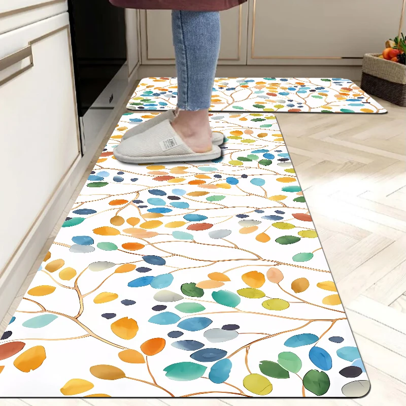 4 sizes for choosing, classic home long strip kitchen floor mat absorbent oil absorbent non-slip mat Long carpet floor mat rug