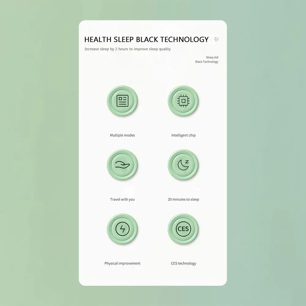 

Handheld Smart Sleep Instrument Improve Sleep Relieve Anxiety Sleep Nerves Insomnia Soothe Device USB Charging No Side Effects