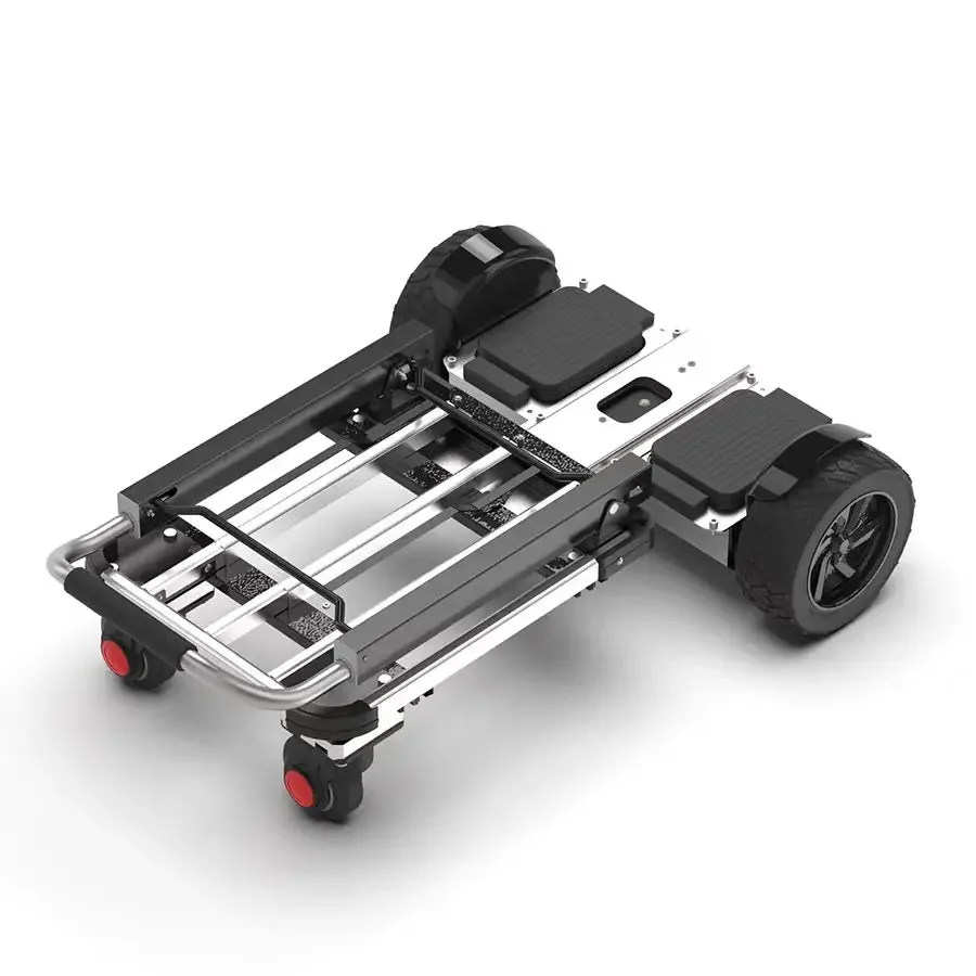 130kg Lithium Battery Type Electric Hand Trolley for Logistics Warehousing Material Handling Foldable Hand Trolley view 4