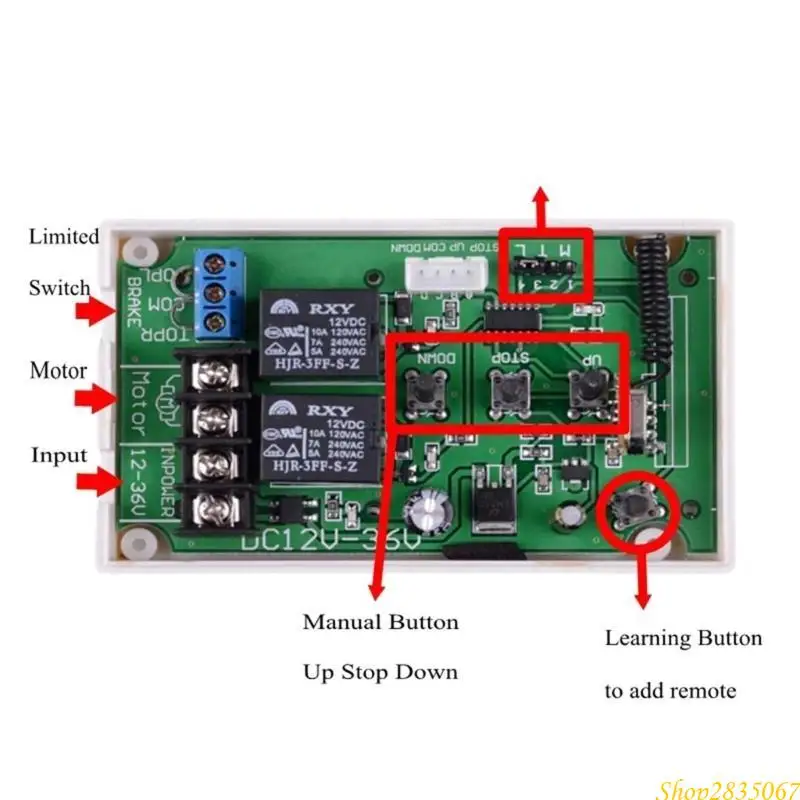 تحكم المحركات المحركات الكهربائية المحرك مفتاح التحكم عن بعد 12V 24V 36V 831F