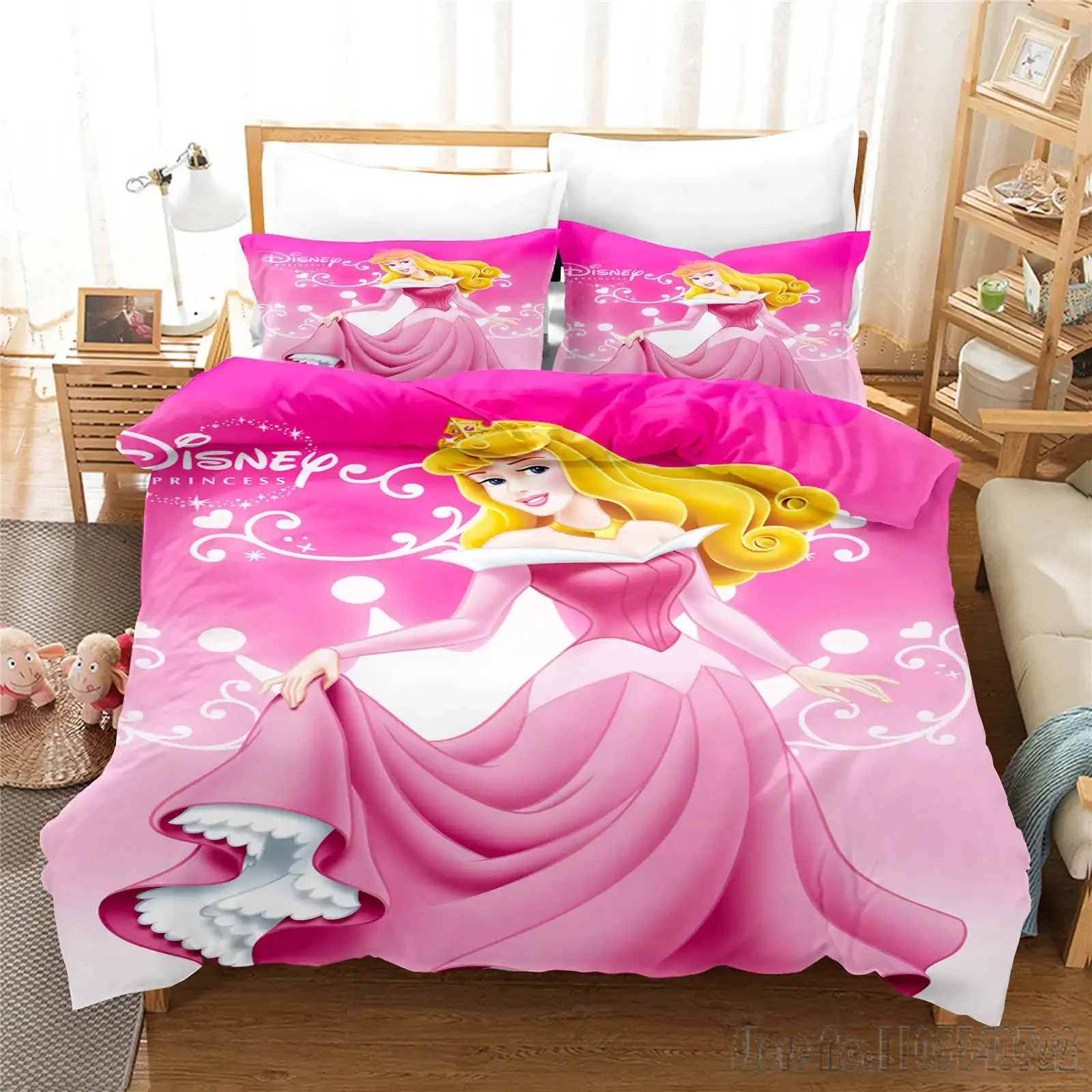  Princesses Collection Love Child Duvet Cover Set HD Comforter Cover for Kids Bedding Sets Bedclothes Bedroom Decor