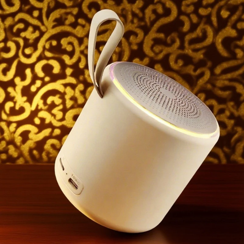 Model Bluetooth Speaker - Mini Portable Desktop Speaker with Enhanced , Hi-Fi Sound & Stylish Design Blue-ABFT
