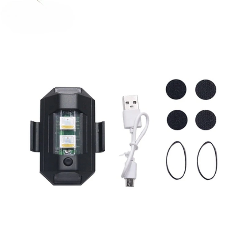 

Zuimi High-end USB Rechargeable Motorcycle Light - Super Bright LED Aircraft Warning Signal Flashing Strobe