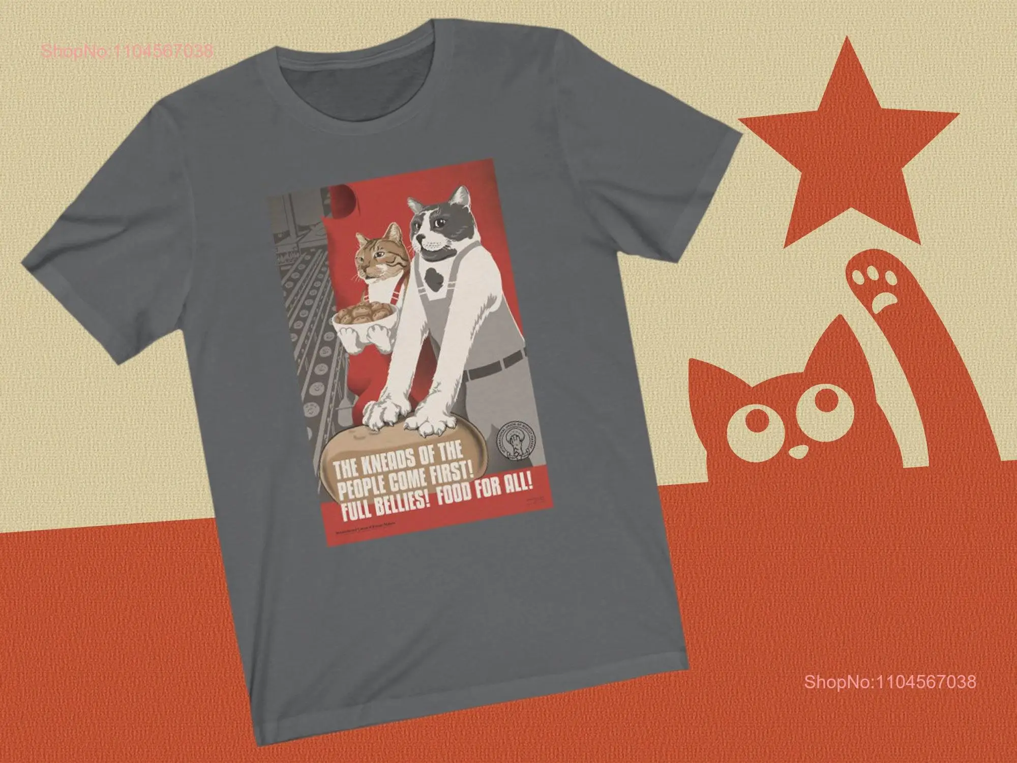 

Футболка CaT Biscuit Makers Union Kneads of the People Come First SovcaT с длинными или короткими рукавами