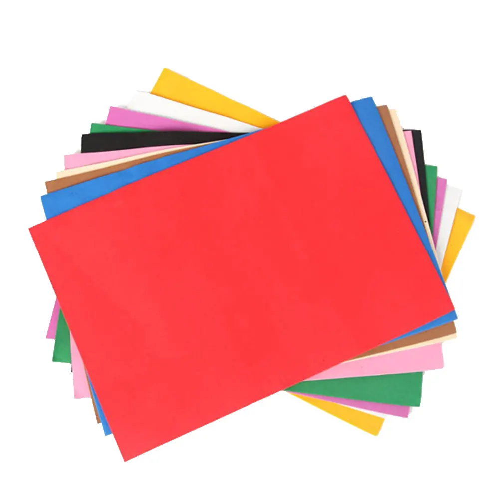 

80pcs Foam Paper Thick Craft Colorful Scrapbooking DIY Crafts Puzzle EVA Sponge Sheets Storage Organizer Container